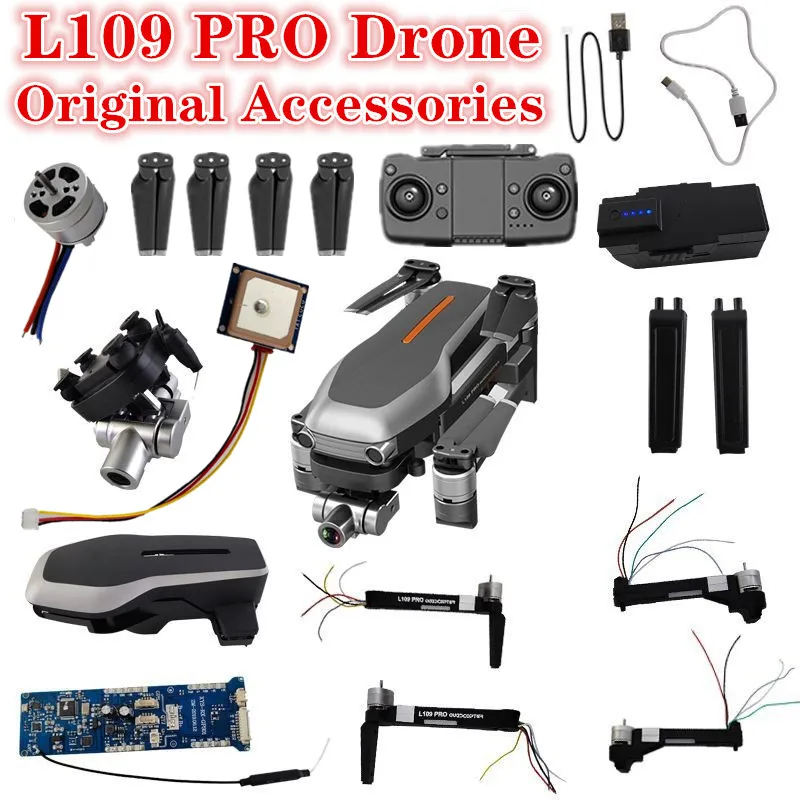 L109 Pro GPS Drone original Accessories - 11.1v 1600 mAh Battery Propeller Blade Accessories For L109 Pro Quadcopter Drone Modular Battery 32