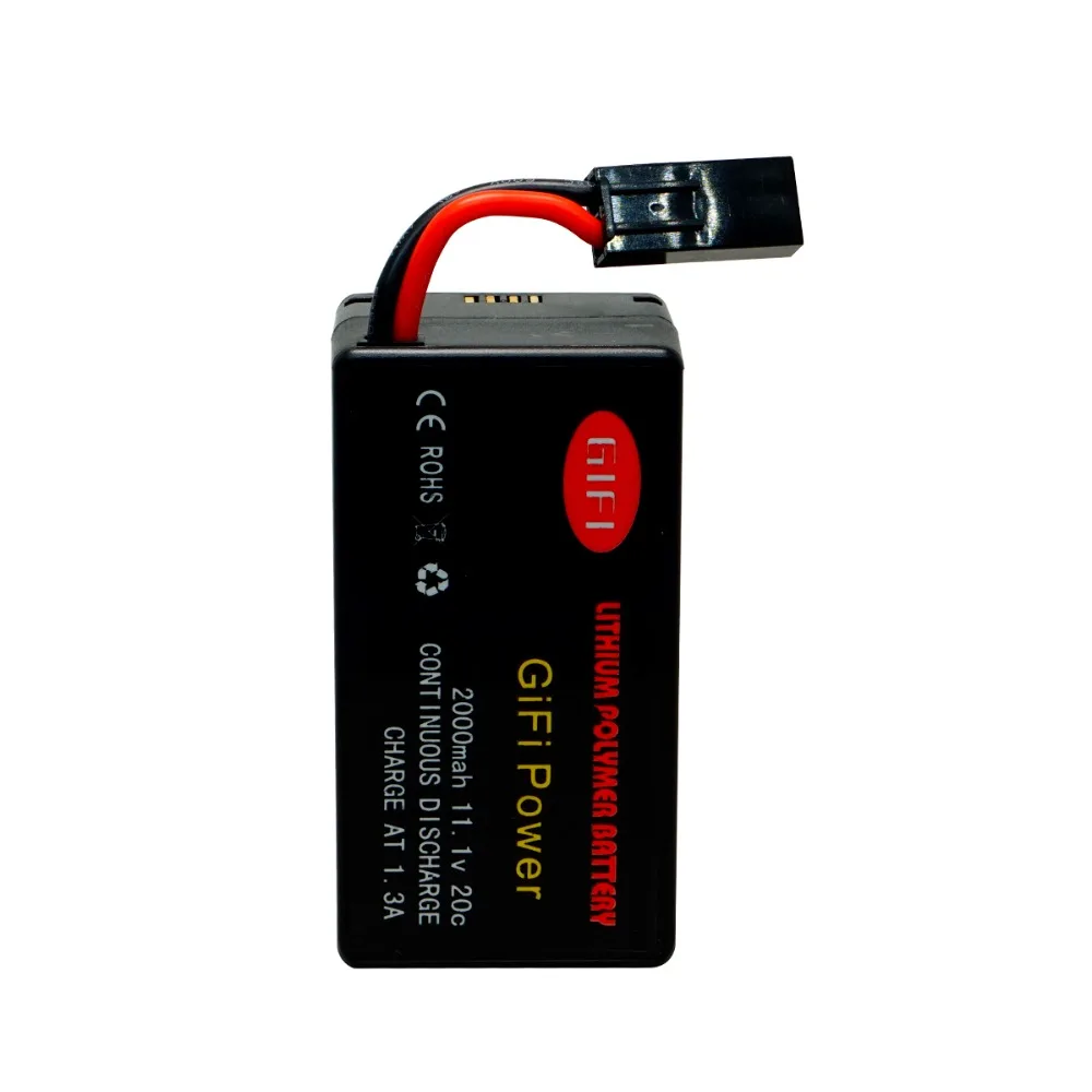 PARROT AR. DRONE 2.0 Battery - Maximal GIFI Power LiPo Battery For UPGRADE 2000mAh 11.1V 20C 12 PARROT AR. DRONE 2.0 Battery - Maximal GIFI Power Li