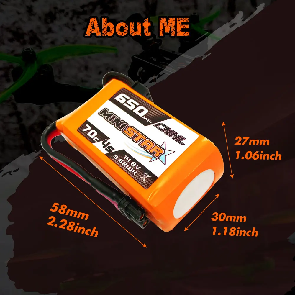 3 قطعة CNHL 4S 14.8V بطارية ليبو 650mAh 850mAh 70C MiniStar مع XT30 XT60 التوصيل ل RC FPV سباق الطائرة بدون طيار طائرة رباعية صغيرة 15