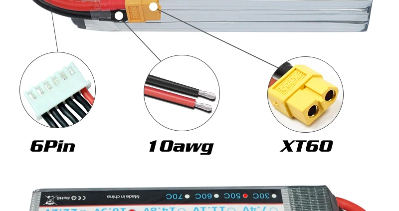 HRB Lipo 5S Battery, AKKU Parts - 50C XT60 Deans T xT