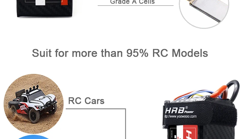 HRB 22.2V 5000mah Graphene 6S Lipo Battery 100C EC5 XT90 Deans T XT60 XT90-S AS150 For RC Catamaran Boat 4WD Car Airplane Drone FPV Parts 16 Graphene 6S Lipo Battery