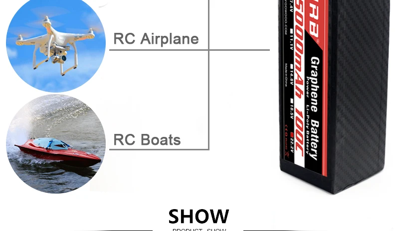 HRB 22.2V 5000mah Graphene 6S Lipo Battery 100C EC5 XT90 Deans T XT60 XT90-S AS150 For RC Catamaran Boat 4WD Car Airplane Drone FPV Parts 17 Graphene battery doesn't mean material is graphene, it is lithium and