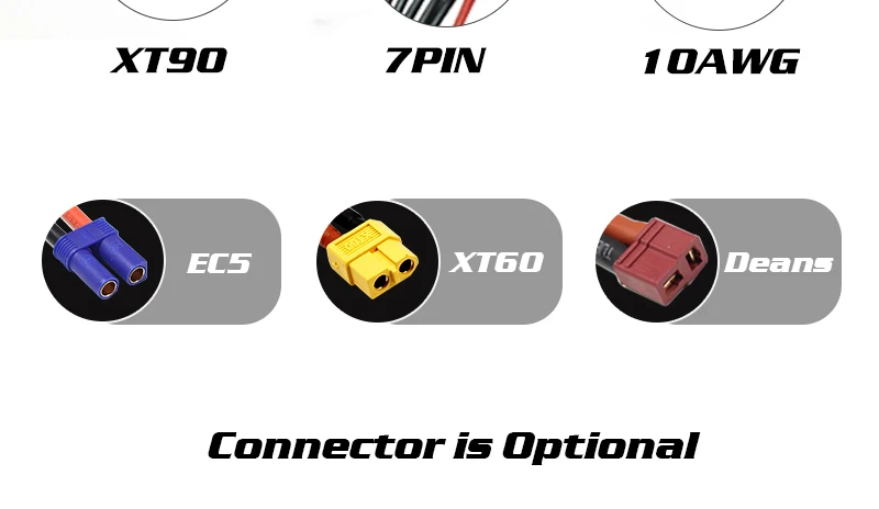 HRB 22.2V 5000mah Graphene 6S Lipo Battery 100C EC5 XT90 Deans T XT60 XT90-S AS150 For RC Catamaran Boat 4WD Car Airplane Drone FPV Parts 19 Deans Connector i5 Optional: XT9O ZPIN 1