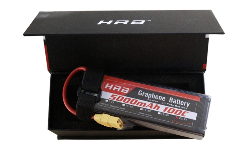 HRB 22.2V 5000mah Graphene 6S Lipo Battery 100C EC5 XT90 Deans T XT60 XT90-S AS150 For RC Catamaran Boat 4WD Car Airplane Drone FPV Parts 20 7556 Can HaB Graphene SoumAh Battery ottocd