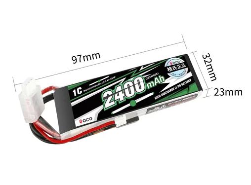ACE remote control battery, silicone wire Charging wire: 22# out 45mm