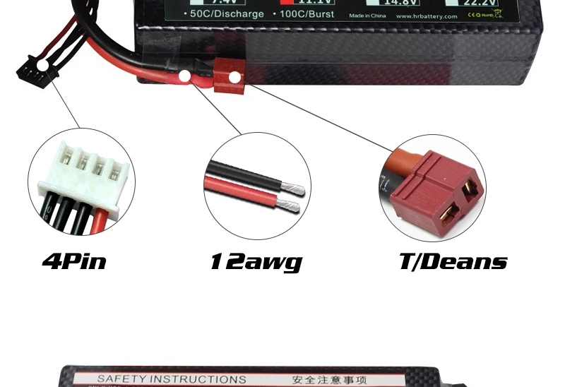 HRB Lipo Battery 3S 11.1V 6000mah - 50C XT60 RC Parts T Deans EC5 XT90 Hardcase Car Truck Airplane Boat Drone FPV 18 HRB Lipo Battery, Loa L 50CiDischarge 1OOC/Burst MedeinE