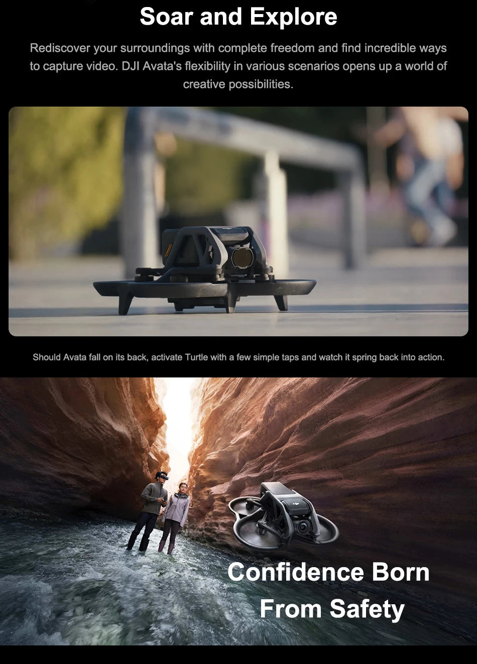 DJI Avata FPV Drone, DJI Avata's flexibility opens up a world of creative possibilities .